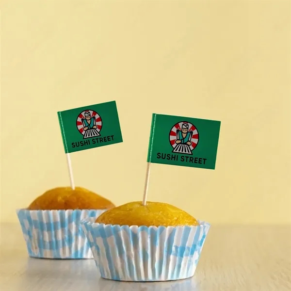 Custom Paper Toothpick Flags - Style A Flag Size 1" x 1.5" - Custom Paper Toothpick Flags - Style A Flag Size 1" x 1.5" - Image 4 of 4