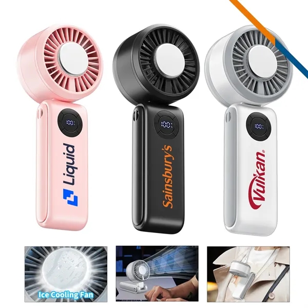 Burnett Foldable Ice Cooling Handheld Fan - Burnett Foldable Ice Cooling Handheld Fan - Image 0 of 5