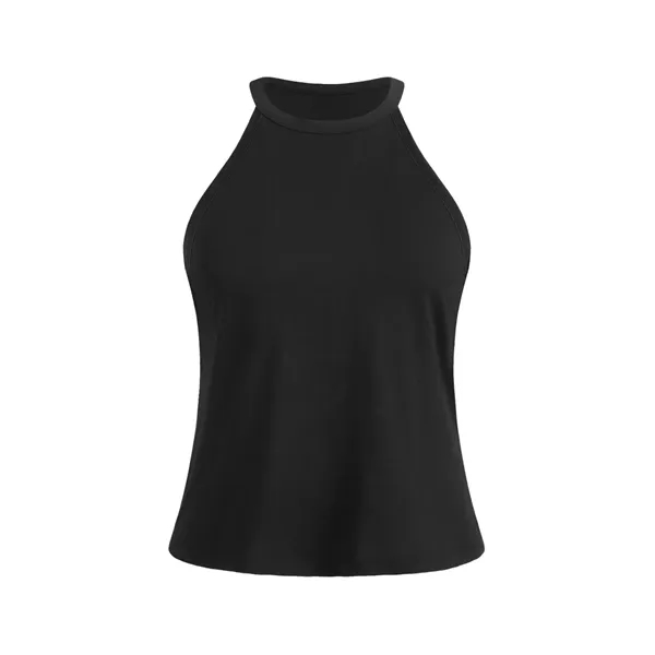 DTF Custom Women's Milk Silk Halter Tank Top - Soft Touch - DTF Custom Women's Milk Silk Halter Tank Top - Soft Touch - Image 2 of 3