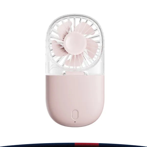 Zephyra Foldable Clear Handheld Fan - Zephyra Foldable Clear Handheld Fan - Image 1 of 3