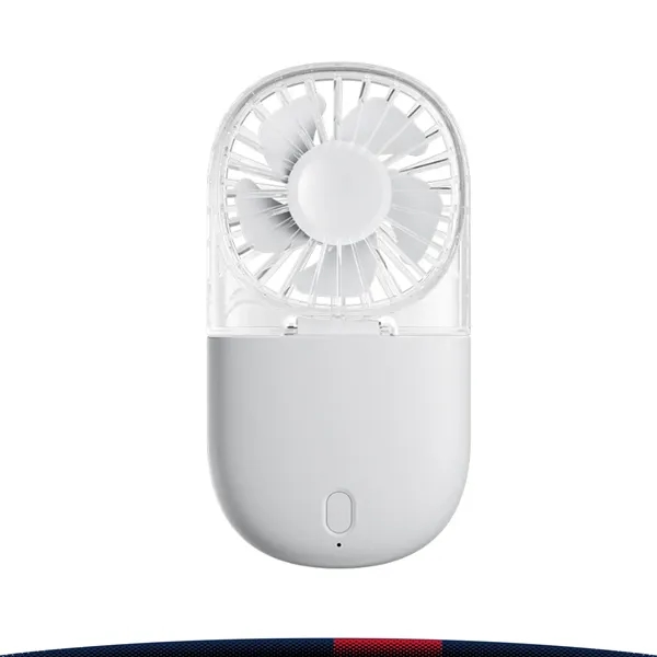 Zephyra Foldable Clear Handheld Fan - Zephyra Foldable Clear Handheld Fan - Image 2 of 3