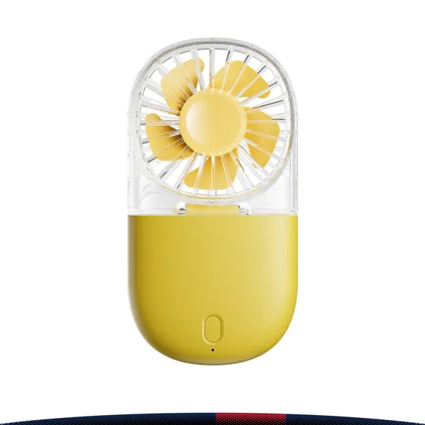 Zephyra Foldable Clear Handheld Fan - Zephyra Foldable Clear Handheld Fan - Image 3 of 3