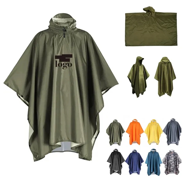 3-In-1 Tarp Rain Poncho - 3-In-1 Tarp Rain Poncho - Image 0 of 3