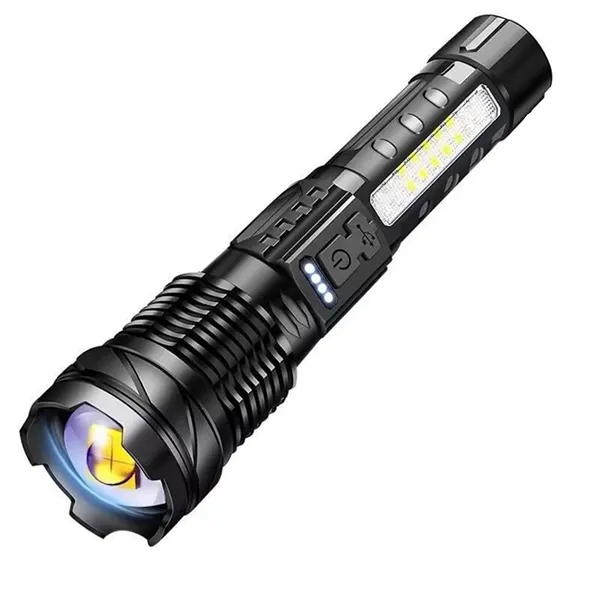 USB-C Waterproof Tactical COB Zoom Flashlight for Outdoors - USB-C Waterproof Tactical COB Zoom Flashlight for Outdoors - Image 1 of 4