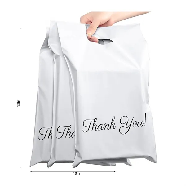 Reusable Plastic Shopping Bag w/ Die Cut Handle - Reusable Plastic Shopping Bag w/ Die Cut Handle - Image 5 of 6