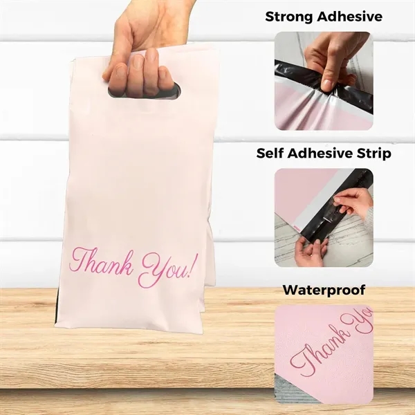 Reusable Plastic Shopping Bag w/ Die Cut Handle - Reusable Plastic Shopping Bag w/ Die Cut Handle - Image 6 of 6