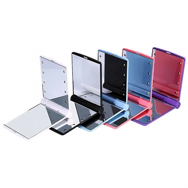 Compact LED Lighted Pocket Mirror - Compact LED Lighted Pocket Mirror - Image 2 of 9