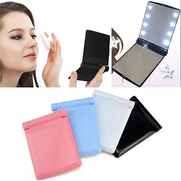Compact LED Lighted Pocket Mirror - Compact LED Lighted Pocket Mirror - Image 4 of 9