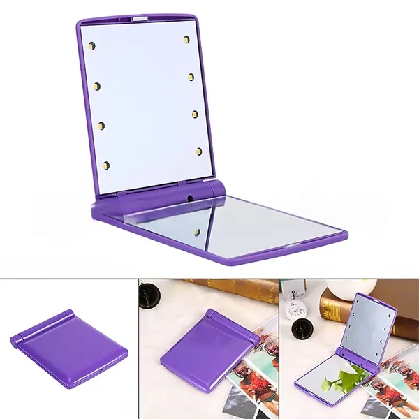 Compact LED Lighted Pocket Mirror - Compact LED Lighted Pocket Mirror - Image 5 of 9