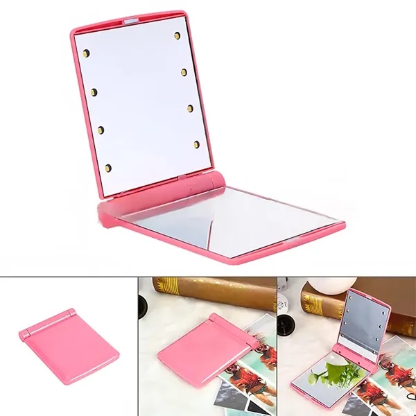 Compact LED Lighted Pocket Mirror - Compact LED Lighted Pocket Mirror - Image 6 of 9