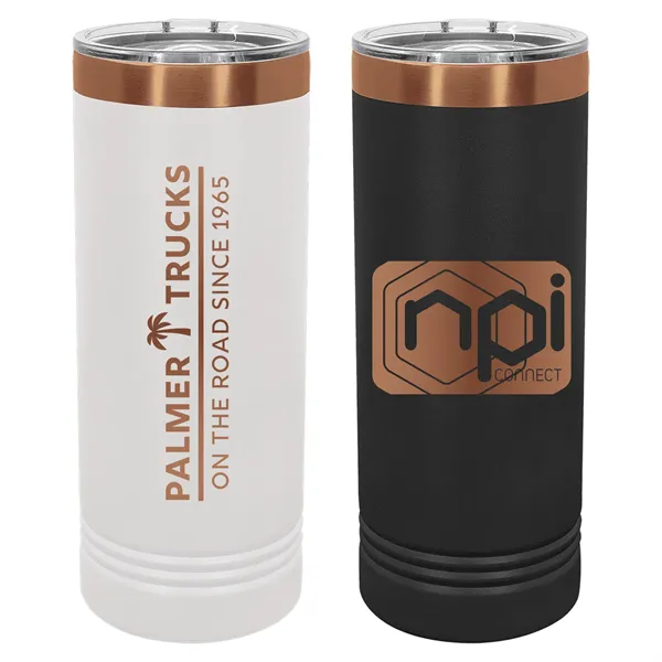 Polar Camel 22oz Rose Gold ION-Plated Skinny Tumblers - Polar Camel 22oz Rose Gold ION-Plated Skinny Tumblers - Image 0 of 6