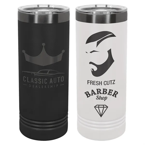Polar Camel 22oz Ghost Black ION-Plated Skinny Tumblers - Polar Camel 22oz Ghost Black ION-Plated Skinny Tumblers - Image 0 of 6
