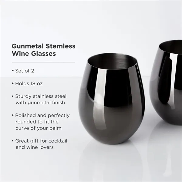 Viski® Stemless Metal Wine Tumbler - Viski® Stemless Metal Wine Tumbler - Image 7 of 7