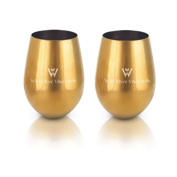 Viski® Stemless Metal Wine Tumbler - Viski® Stemless Metal Wine Tumbler - Image 4 of 7