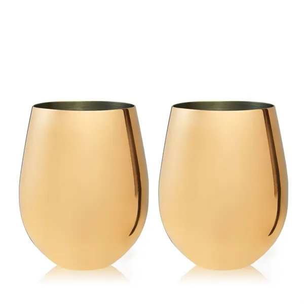 Viski® Stemless Metal Wine Tumbler - Viski® Stemless Metal Wine Tumbler - Image 3 of 7