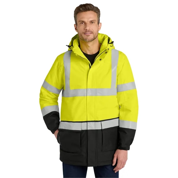 Port Authority ANSI 107 Class 3 Safety Heavyweight Parka. - Port Authority ANSI 107 Class 3 Safety Heavyweight Parka. - Image 0 of 4