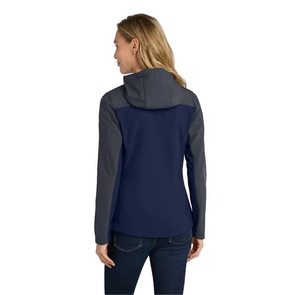 Port Authority Women's Hooded Core Soft Shell Jacket. - Port Authority Women's Hooded Core Soft Shell Jacket. - Image 11 of 14