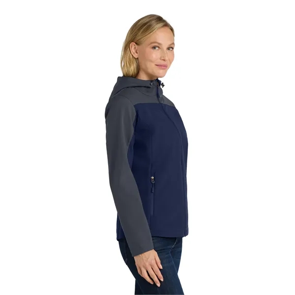 Port Authority Women's Hooded Core Soft Shell Jacket. - Port Authority Women's Hooded Core Soft Shell Jacket. - Image 12 of 14