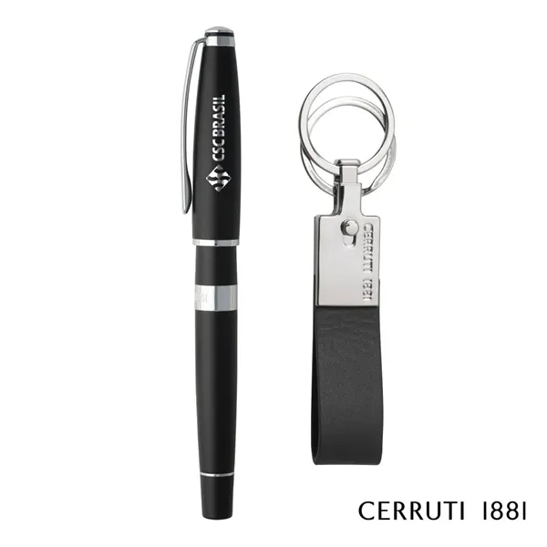 Cerruti 1881® Bicolore Rollerball Pen & Zoon Key Ring Set - Cerruti 1881® Bicolore Rollerball Pen & Zoon Key Ring Set - Image 0 of 1