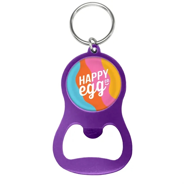 Colorful Aluminum Bottle Opener w/ Key Ring - Colorful Aluminum Bottle Opener w/ Key Ring - Image 10 of 19