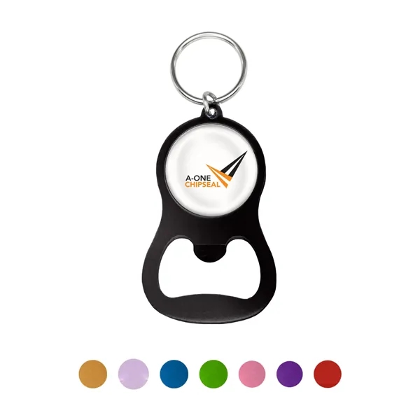Colorful Aluminum Bottle Opener w/ Key Ring - Colorful Aluminum Bottle Opener w/ Key Ring - Image 12 of 19