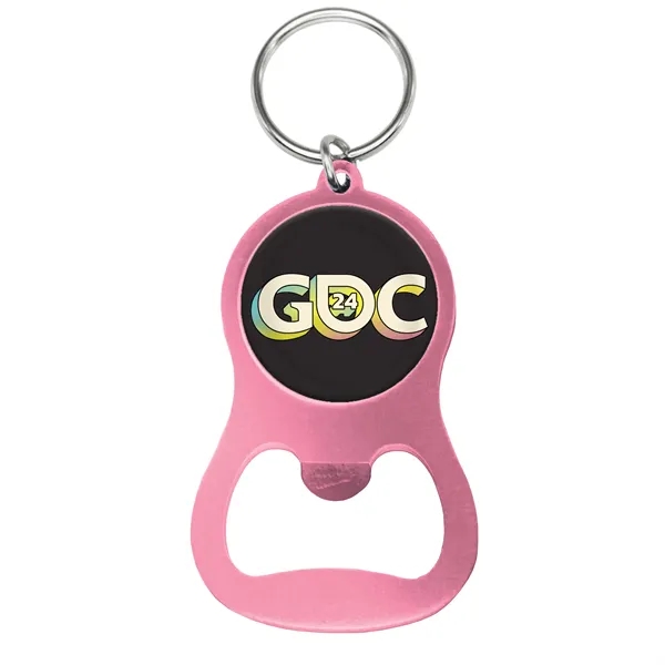 Colorful Aluminum Bottle Opener w/ Key Ring - Colorful Aluminum Bottle Opener w/ Key Ring - Image 15 of 19