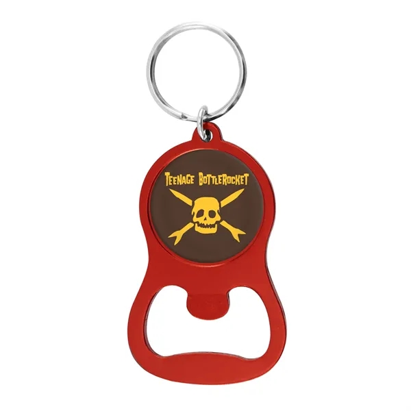 Colorful Aluminum Bottle Opener w/ Key Ring - Colorful Aluminum Bottle Opener w/ Key Ring - Image 11 of 19