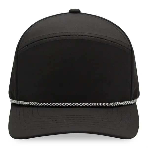 5 Panel Golfer Trucker Cap w/Laser Cut Mesh Back - 5 Panel Golfer Trucker Cap w/Laser Cut Mesh Back - Image 4 of 13