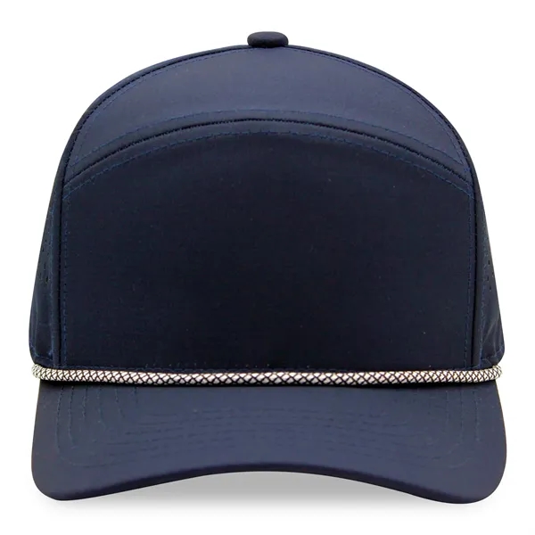 5 Panel Golfer Trucker Cap w/Laser Cut Mesh Back - 5 Panel Golfer Trucker Cap w/Laser Cut Mesh Back - Image 6 of 13
