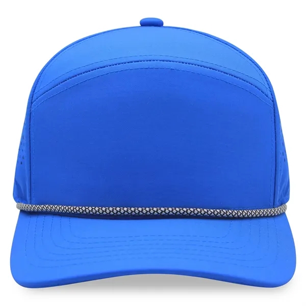 5 Panel Golfer Trucker Cap w/Laser Cut Mesh Back - 5 Panel Golfer Trucker Cap w/Laser Cut Mesh Back - Image 11 of 13