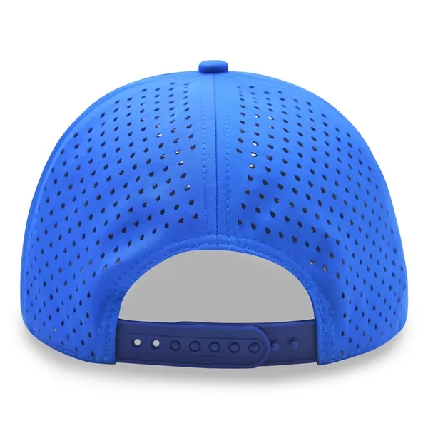 5 Panel Golfer Trucker Cap w/Laser Cut Mesh Back - 5 Panel Golfer Trucker Cap w/Laser Cut Mesh Back - Image 13 of 13