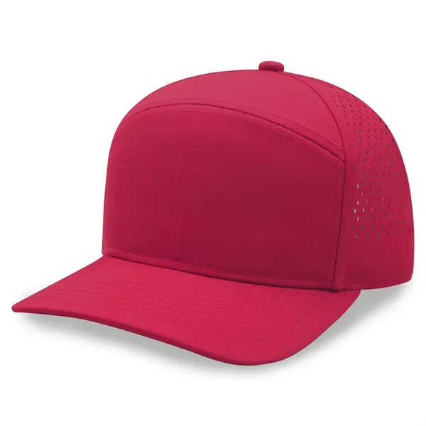 7 Panels Golf trucker cap w/ laser cut mesh back - 7 Panels Golf trucker cap w/ laser cut mesh back - Image 2 of 14