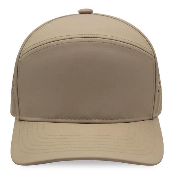 7 Panels Golf trucker cap w/ laser cut mesh back - 7 Panels Golf trucker cap w/ laser cut mesh back - Image 3 of 14