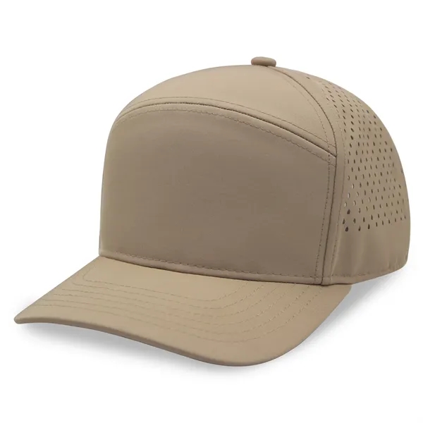 7 Panels Golf trucker cap w/ laser cut mesh back - 7 Panels Golf trucker cap w/ laser cut mesh back - Image 4 of 14