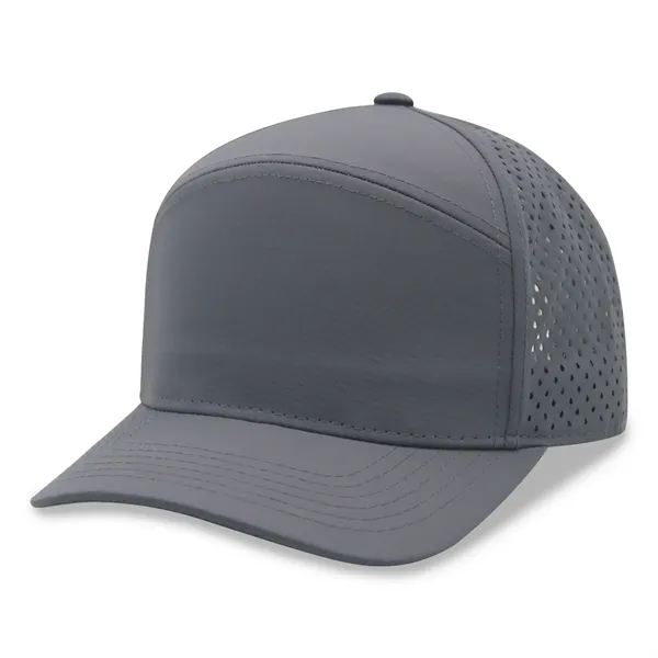 7 Panels Golf trucker cap w/ laser cut mesh back - 7 Panels Golf trucker cap w/ laser cut mesh back - Image 7 of 14
