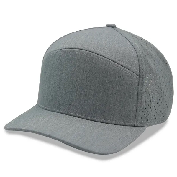 7 Panels Golf trucker cap w/ laser cut mesh back - 7 Panels Golf trucker cap w/ laser cut mesh back - Image 9 of 14