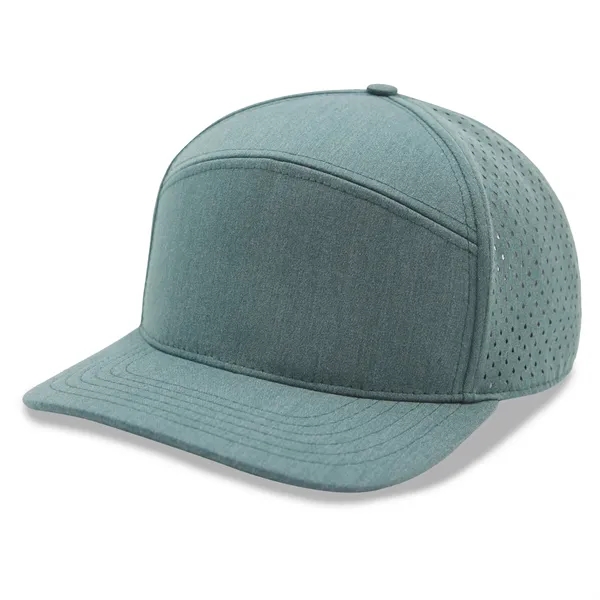 7 Panels Golf trucker cap w/ laser cut mesh back - 7 Panels Golf trucker cap w/ laser cut mesh back - Image 11 of 14