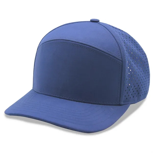 7 Panels Golf trucker cap w/ laser cut mesh back - 7 Panels Golf trucker cap w/ laser cut mesh back - Image 13 of 14