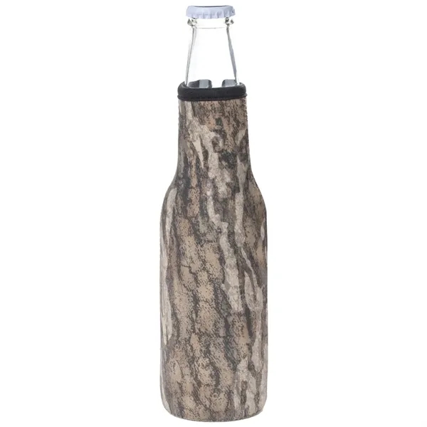 12 Oz. Neoprene collapsible camo Bottle Cooler w/ Opener - 12 Oz. Neoprene collapsible camo Bottle Cooler w/ Opener - Image 15 of 19