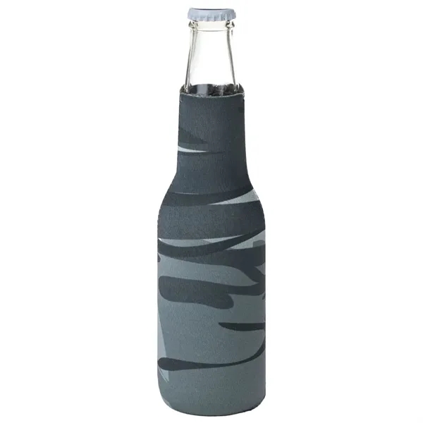 12 Oz. Neoprene collapsible camo Bottle Cooler w/ Opener - 12 Oz. Neoprene collapsible camo Bottle Cooler w/ Opener - Image 19 of 19