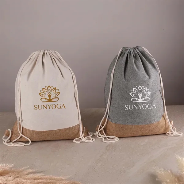 Quetico 8 Oz Cotton & Jute Drawstring Bag - Quetico 8 Oz Cotton & Jute Drawstring Bag - Image 0 of 6