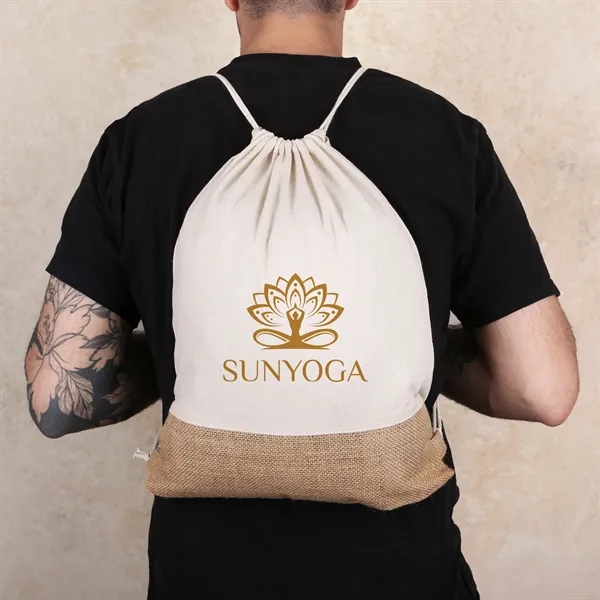 Quetico 8 Oz Cotton & Jute Drawstring Bag - Quetico 8 Oz Cotton & Jute Drawstring Bag - Image 1 of 6