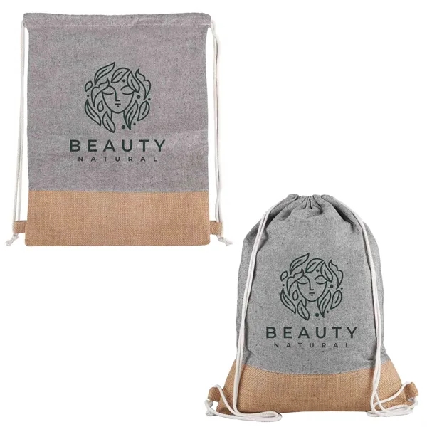 Quetico 8 Oz Cotton & Jute Drawstring Bag - Quetico 8 Oz Cotton & Jute Drawstring Bag - Image 3 of 6