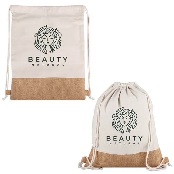Quetico 8 Oz Cotton & Jute Drawstring Bag - Quetico 8 Oz Cotton & Jute Drawstring Bag - Image 6 of 6