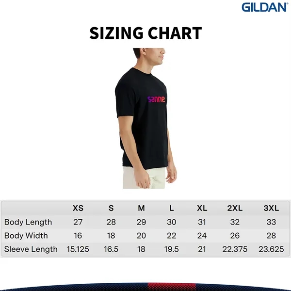 Gildan® 4.45oz. Unisex Light Cotton T-Shirt - Gildan® 4.45oz. Unisex Light Cotton T-Shirt - Image 2 of 5