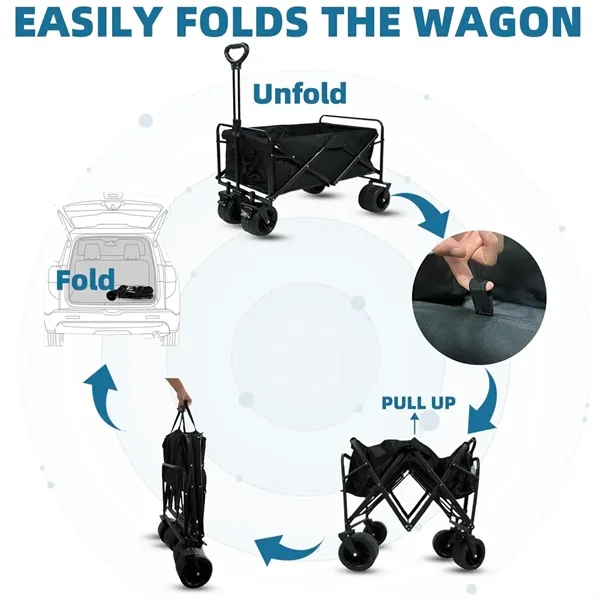 Collapsible Foldable camping beach Wagon - Collapsible Foldable camping beach Wagon - Image 3 of 5