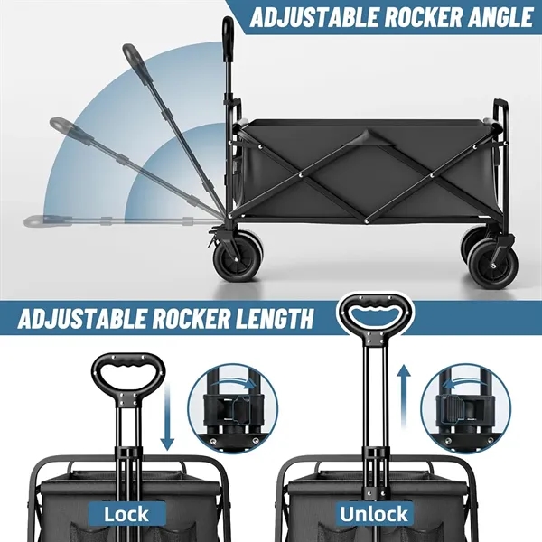 Collapsible Foldable camping beach Wagon - Collapsible Foldable camping beach Wagon - Image 5 of 5