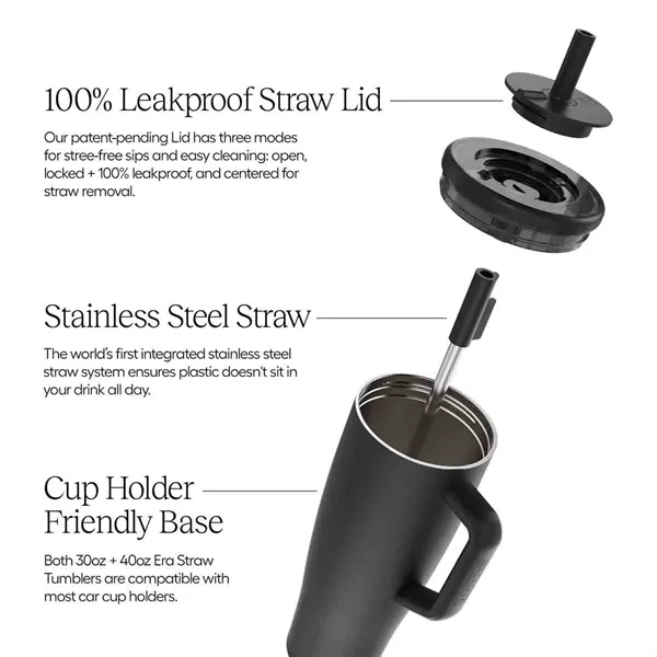 40oz Insulated Tumbler with Lid and Straw - 40oz Insulated Tumbler with Lid and Straw - Image 2 of 4