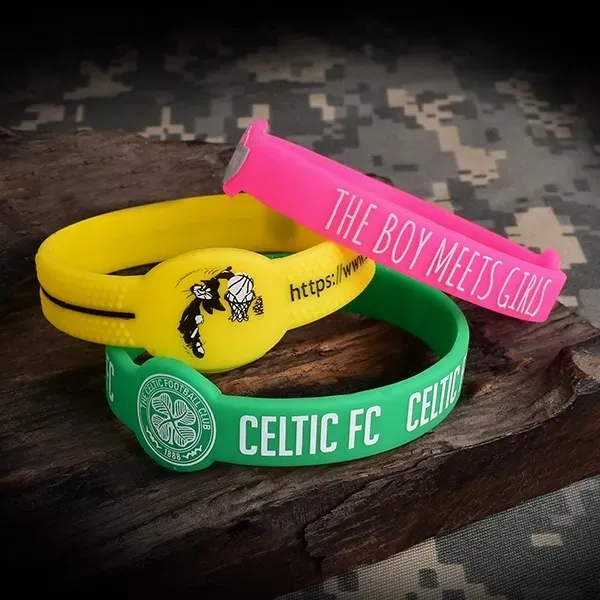 1/2" Figured Silicone Wristband