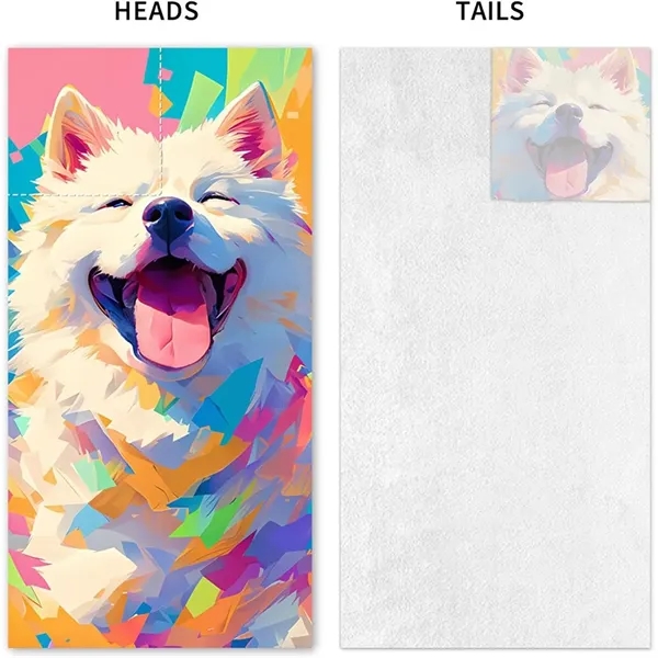 Custom 2 in 1 Foldable Microfiber Beach Towel Backpack - Custom 2 in 1 Foldable Microfiber Beach Towel Backpack - Image 3 of 4